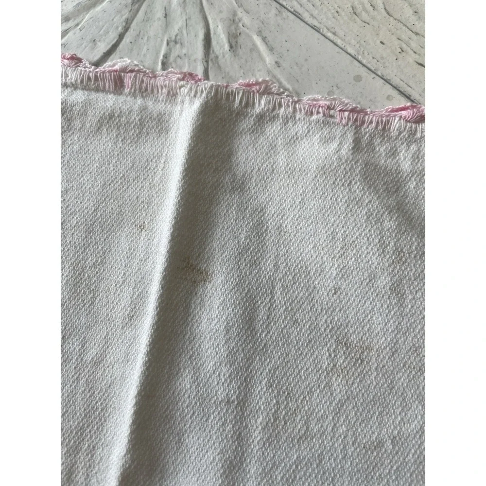 Vintage Lot 0f‎ 3 Mix Match Embroidered Crocheted Pillowcases + Dresser Scarf